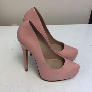 Blush Pink Platform Pumps